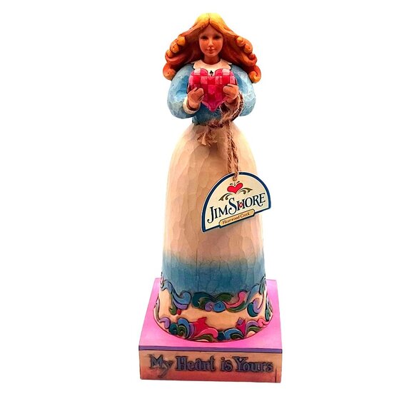Jim Shore Heartwood Creek Girl Holding Heart "My Heart Is Yours" Figurine NWT - Picture 1 of 12